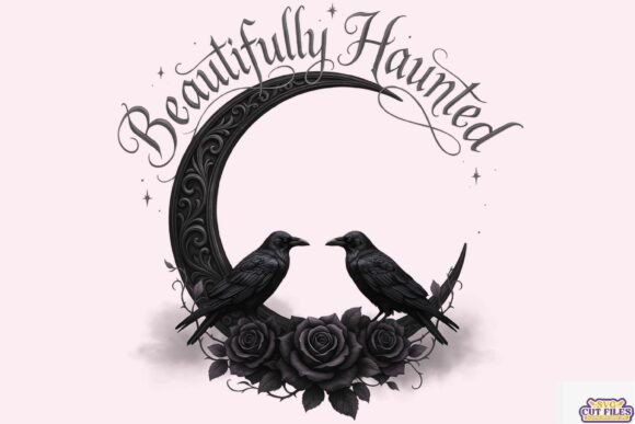 Beautifully Haunted Png Graphic: A Spooky Essential for Creative Projects
