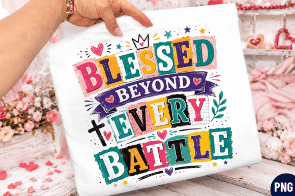 Blessed Battle T-shirt Design: A Versatile Tool for Creative Entrepreneurs