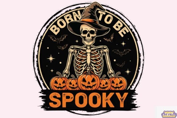 Born to Be Spooky Png Halloween Graphic: A Versatile Design for Seasonal Creations