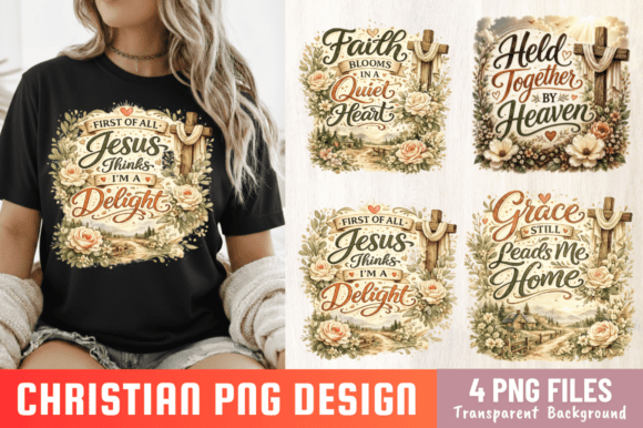 Christian PNG Bundle & Faith PNG Bundle: Elevating Your Print-on-Demand Collection with Premium Sublimation Designs