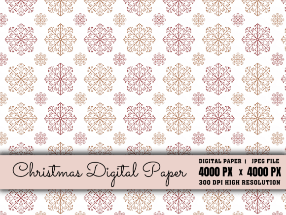 Christmas Digital Paper, Winter Digital: A Versatile Resource for Creative Projects