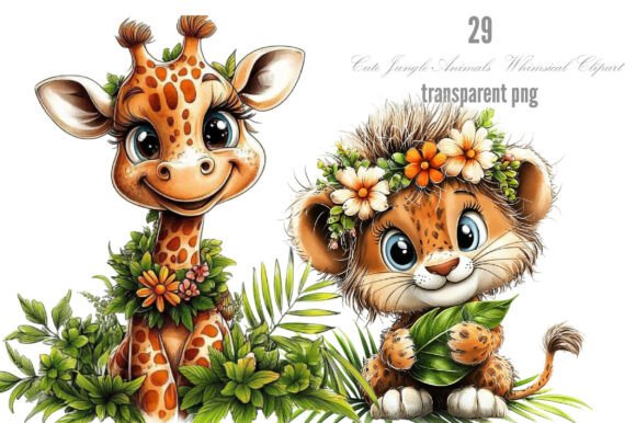 Cute Jungle Animals Whimsical Clipart: A Strategic Tool for Creative and Practical Use