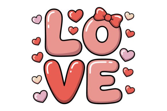 Cute Love SVG PNG, Kawaii Love Clipart