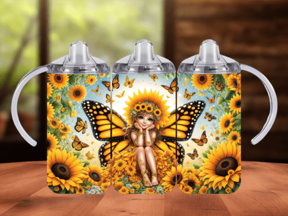 Fairy Sunflower 12 Oz Tumbler Wrap PNG: A Creative Solution for Modern Printers