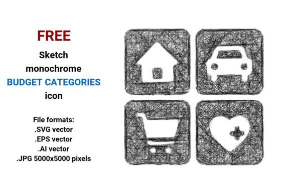 Free Sketch Budget Categories Icon
