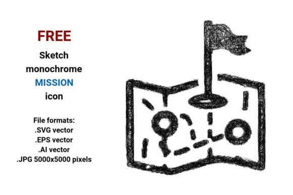 FREE Sketch Mission Icon: A Versatile Design Resource for Modern UI Needs