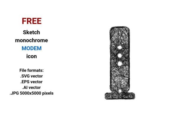 Free Sketch Modem Icon