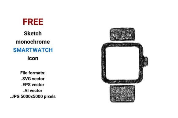 FREE Sketch Smartwatch Icon