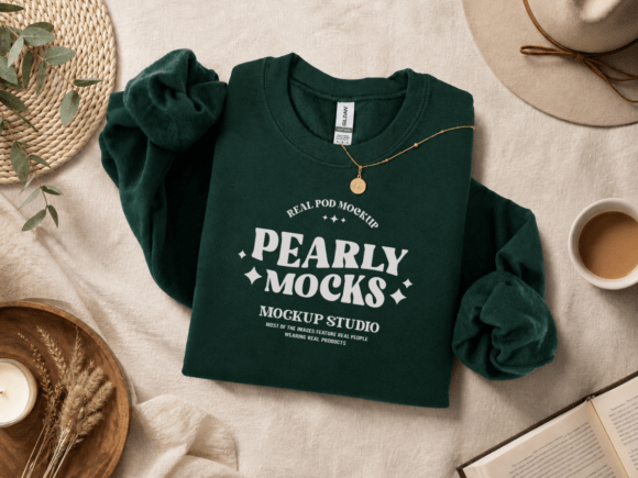 Gildan 18000 Forest Sweatshirt Mockup