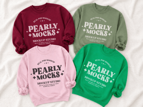 Gildan 18000 Group Sweatshirt Mockup 37