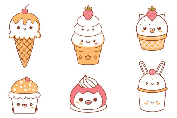 Kawaii Cute Dessert Animal Clipart Set: A Versatile Tool for Creative Projects