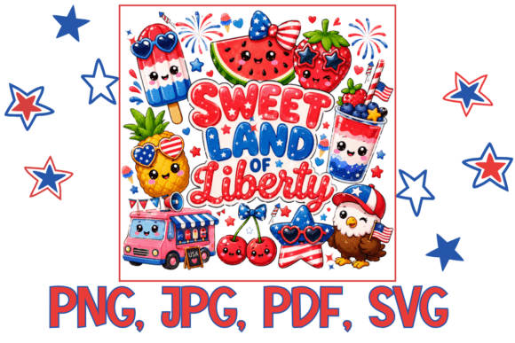 Kawaii Fruit Fourth of July Patriotic: A Vibrant Celebration of Independence Day