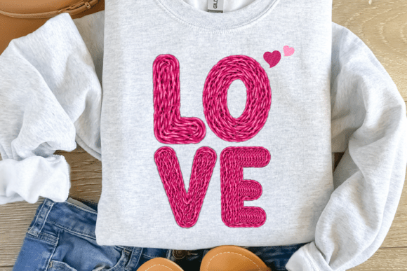 Love Yarn Trendy Valentines Day PNG: A Creative Resource for Crafting Enthusiasts