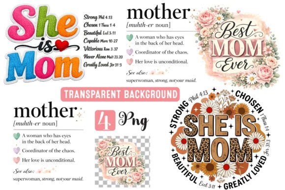 Mother’s Day, She Is Mom Birble Shirt Png: A Versatile Design for Creative Entrepreneurs