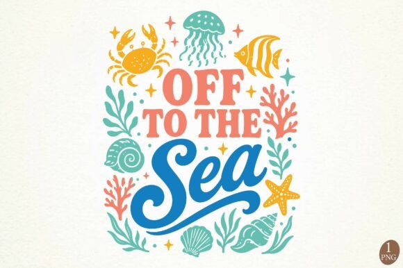 Off to the Sea PNG: A Coastal Design for Creative Projects