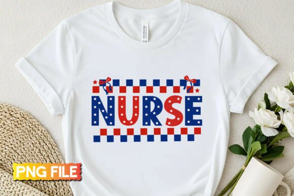 Patriotic Nurse PNG 4th of July