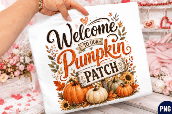 Pumpkin Patch PNG T-shirt Design Welcome: A Versatile Option for Print-on-Demand Creators