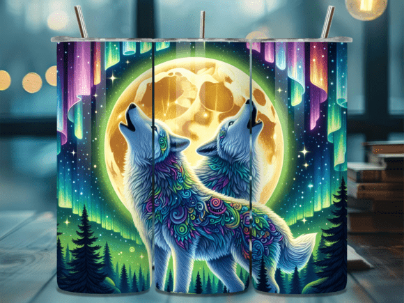 Raven Under the Full Moon Tumbler Wrap