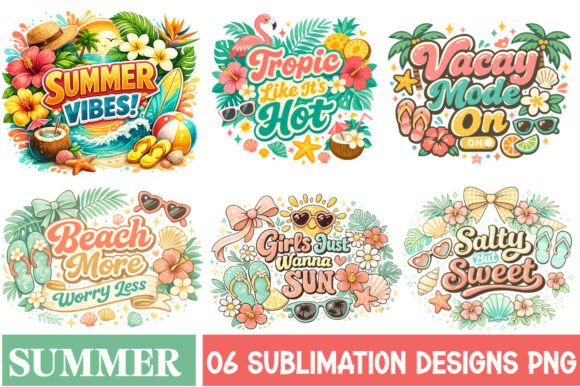 Summer Sublimation Bundle – Create Stunning Summer Designs with Premium PNGs