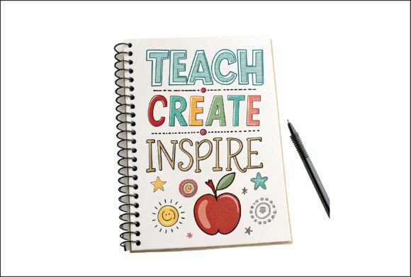 Teach Create Inspire Teacher PNG: A Versatile Tool for Modern Designers