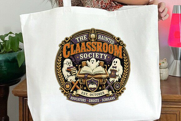 The Haunted Classroom Society PNG: A Sophisticated Halloween Design for Educators